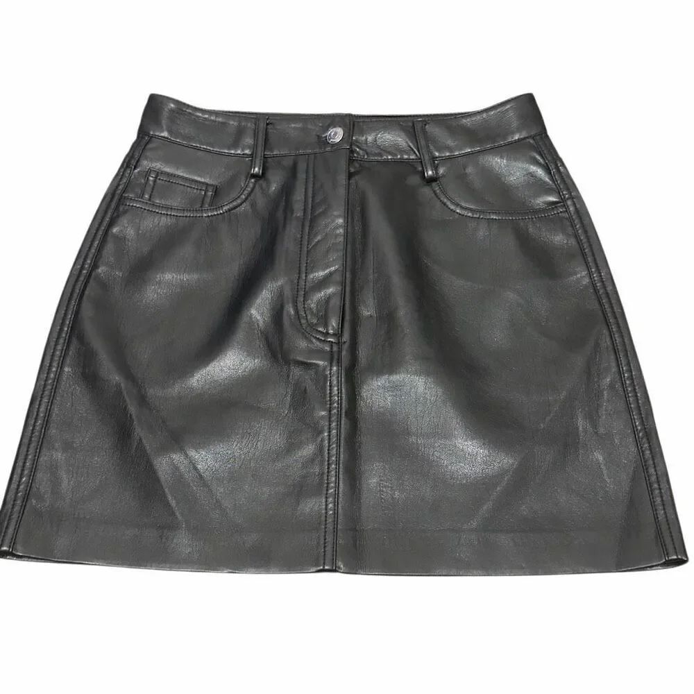 Aritzia wilfred faux fur skirt size 8